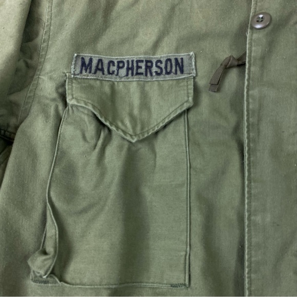 Vintage Military Coat Cold Weather Field Green Regular Fit Jacket Men’s Size L - Picture 2 of 16